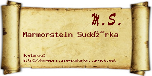 Marmorstein Sudárka névjegykártya